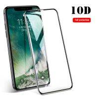 【❖New Hot❖】 fengfulei สำหรับ Iphone X Xs Max Xr 8 7 6 10d กระจกเทมเปอร์แท้ปกป้องหน้าจอคลุมทั้งหมด