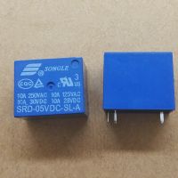 10ชิ้น Dc 5V 4 Pin รีเลย์พลังงานขนาดเล็กประเภท Pcb คุณภาพสูง Srd-05vdc-Sl-A