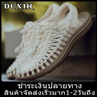 DUXIN 2023 KENEN สไตล์ลำลอง ผู้ชาย รองเท้าแตะชายหาด สำหรับผู้หญิง (หลากสี) รองเท้าแตะแบบผูกเชือก 35-44