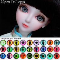 LAYOR Hot Glass Dolls Eyes Funny DIY Crafts Eyeballs New Accessories Animal Toy Dinosaur Time Gem20pcs