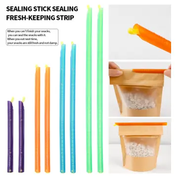 8pcs Bag Sealer Closure Sticks Plastic Seal Stick Storage Chips Bag Fresh  Food Grip Sealing Clamps Clip Stick Household Storage