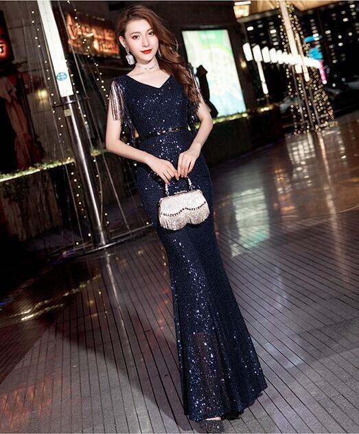 women-s-sequins-v-คอยาวเพื่อนเจ้าสาวชุดราตรีค็อกเทลชุดงานพรอม