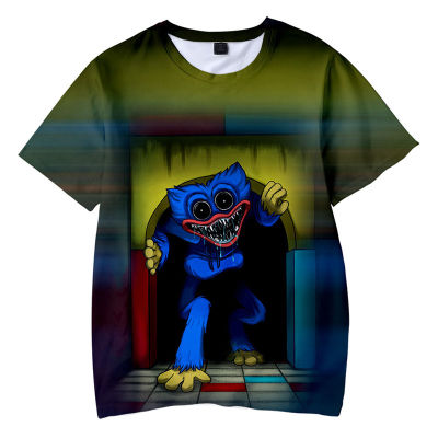 Kids Game Poppy Playtime Boys T-Shirt 3D Printiing Harajuku Casual Graphic Streetwear Huggy Wuggy Short Sleeve Grls Tshirts