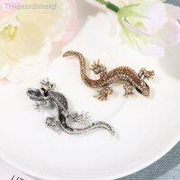 【hot】✎  Broche Rhinestone Animal Pin De Etiqueta Roupas Acessórios Saco Lagarto Gecko Presente