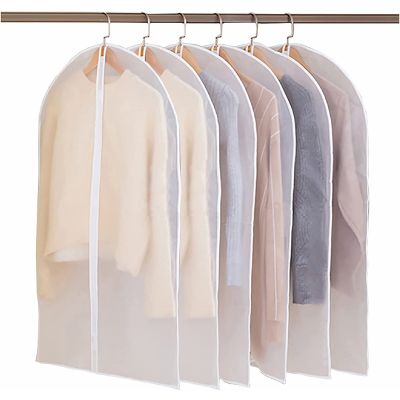 【CW】 Garment coat dress protection dust PEVA Proof storage organizer for Closet transparent clothes Cover