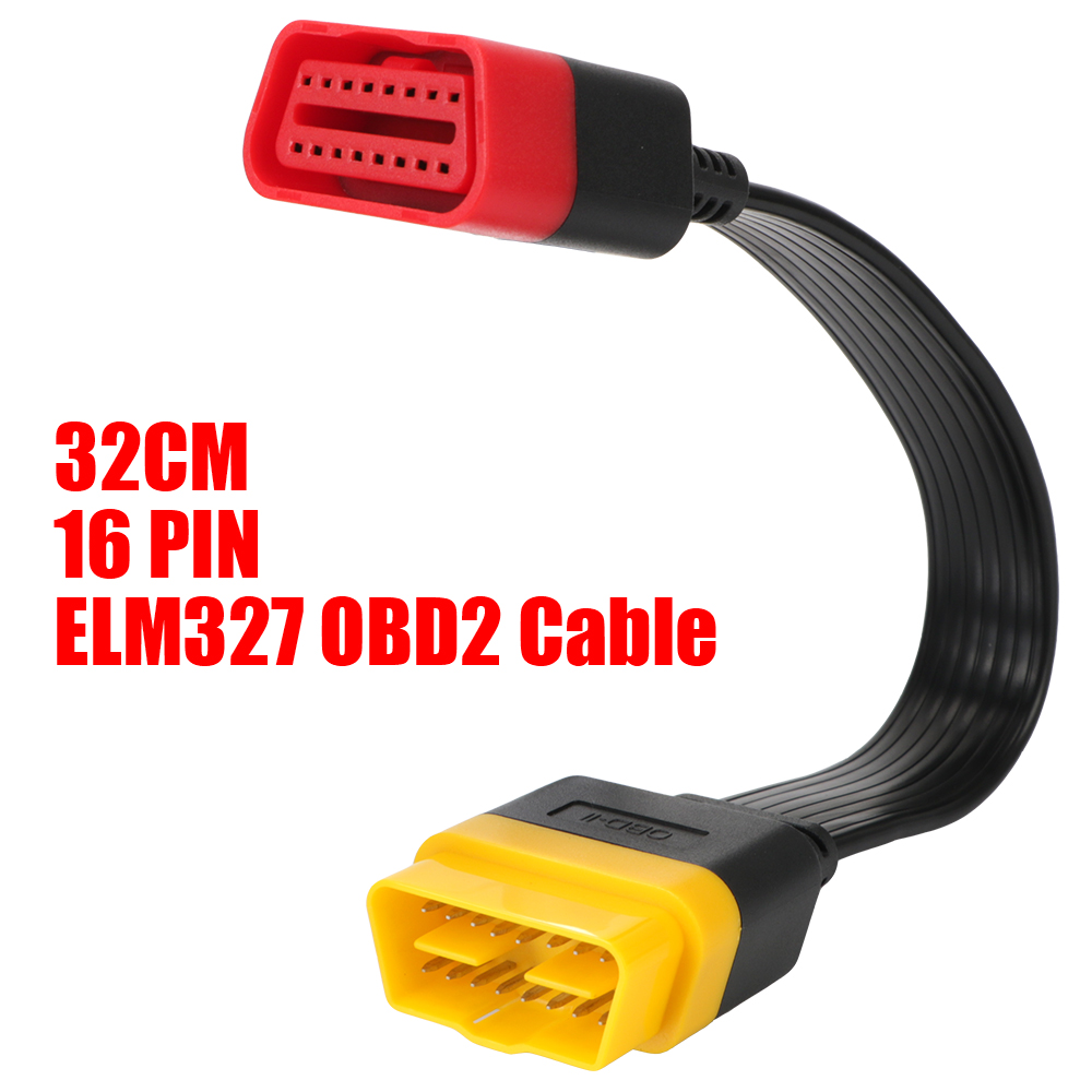 OBD2 16Pin Male to Female Extension Cable for ELM327 