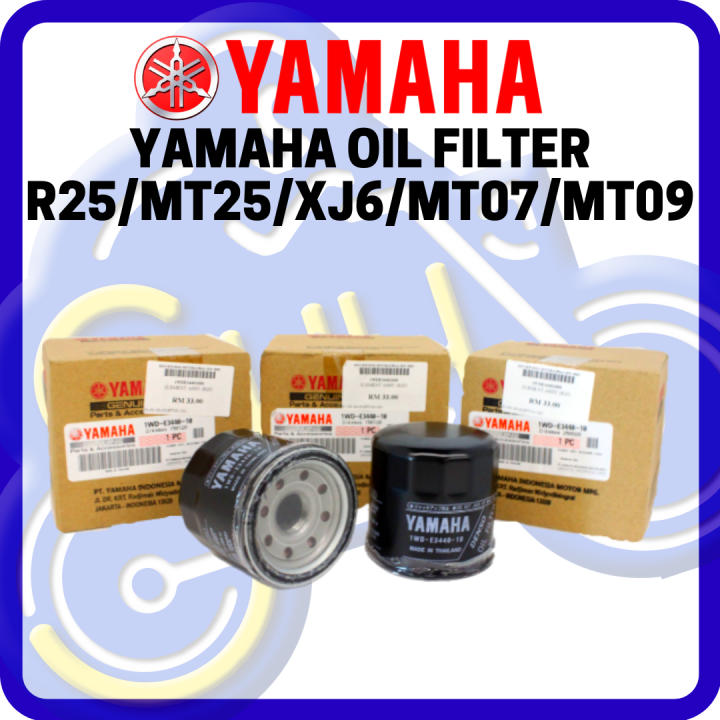 YAMAHA OIL FILTER 100 ORIGINAL HLYM YAMAHA R25 MT25 XJ6 MT07 MT09 MT
