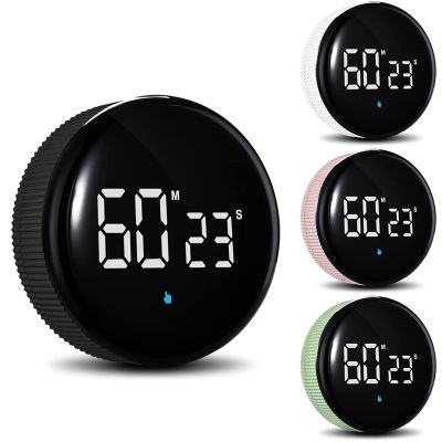 Rechargeable Kitchen Timers,Magnetic Productivity Timer with LED Display,Digital Classroom Visual Timer for Kids