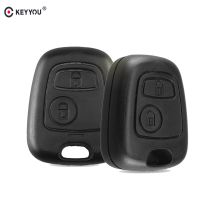 【☼】 BEERIS mall KEYYOU 20Pcs No 2ปุ่มรีโมทกุญแจรถ Fob สำหรับ Citroen C1 C2 C3 Pluriel C4 C5 C8 Xsara Picasso ฝาครอบ