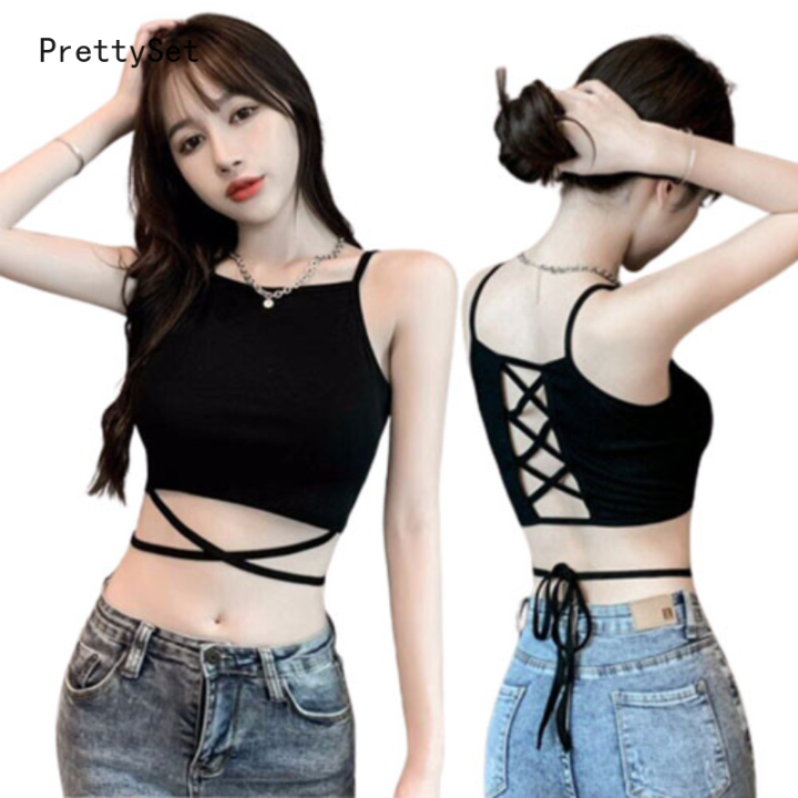 2023 Sexy Women Vest Crop Top Sleeveless Tanks Beach Women Sports Tank