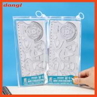 DANGL ของใหม่ ของขวัญสำหรับเด็ก นักเรียนก็อก เครื่องเขียนสร้างสรรค์ ไม้บรรทัดไม้บรรทัดไม้บรรทัด การวาดภาพเรขาคณิต ไม้โปรแทรกเตอร์ เครื่องมือวัดเพื่อการเรียนรู้