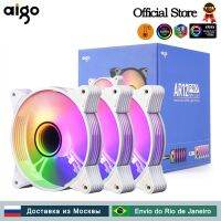 Aigo พัดลมทำความเย็นสีขาว AR12PRO พัดลม Rgb ขนาด120มม. 4Pin PWM 3Pin5v ช่องระบายอากาศ12ซม. ที่ระบายอากาศได้ดีไม่จำกัดพัดลมเคสคอมพิวเตอร์เกมส์พีซี