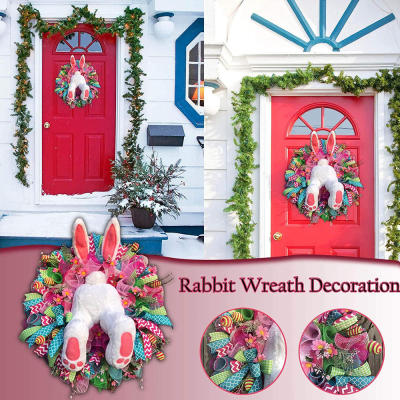 2023 For Oranments Home Wall Decorations Happy Party Bunny Door Garlands Rabbit