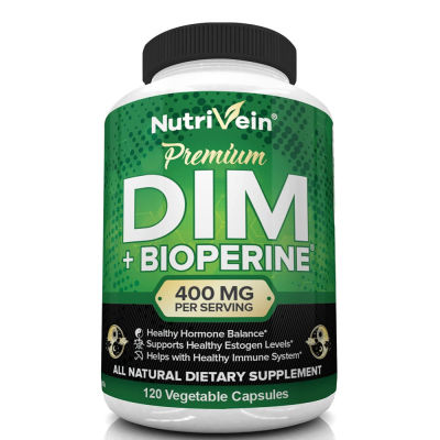 Nutrivein DIM Supplement 400mg Diindolylmethane Plus Bioperine