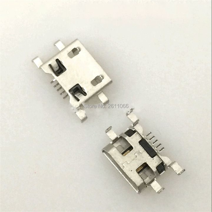 New Product 100Pcs Lot Micro USB 5Pin Heavy Plate 0.72Mm Female Connector No Curling Side Female Jack For Mobile Mini USB Repair Mobile