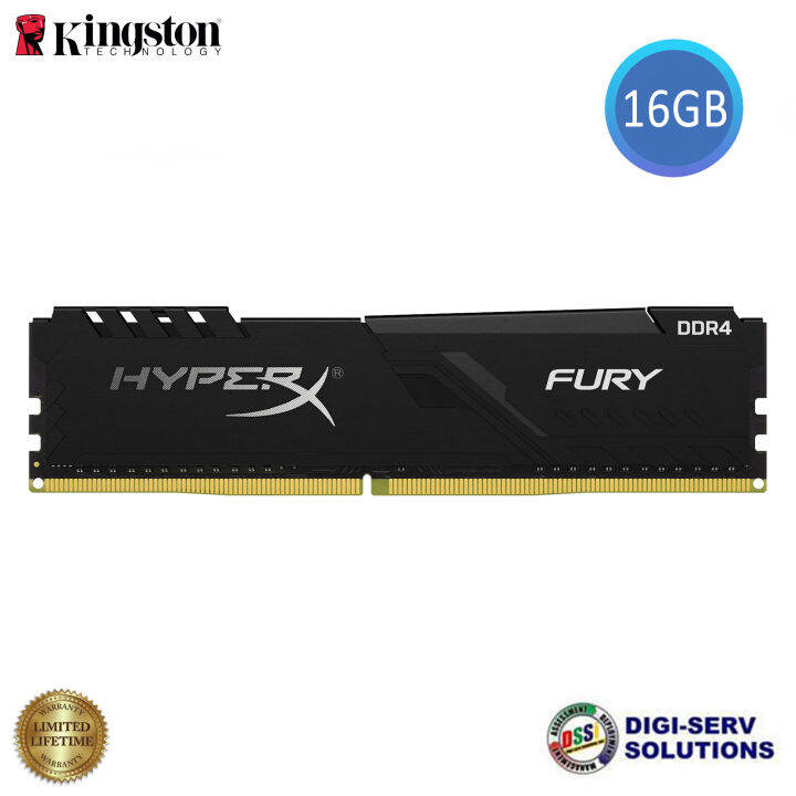 Kingston HyperX Fury (BLACK) 16GB 3200MHz DDR4 CL16 DIMM (HX432C16FB416 ...
