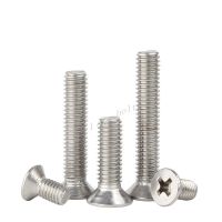 M3 M4 M5 M6 M8 201 Stainless Steel Cross Phillips Flat Countersunk Head Screw Bolts L 4-80mm