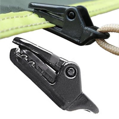 ●✆☼ Tarpaulin Clip Tent Canopy Clip Buckle Outdoor Wind Rope Clamps Reusable Awning Mountaineering Camping Accessories 1/10pcs