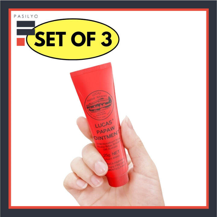 SET OF 3 Lucas Papaw Ointment Australia 25G Best Paw Cream for Chapped