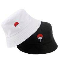 ▦☌ Naruto bucket hat Uchiha family logo couple hat casual shade hat fisherman hat promotional hat for men /hat for women