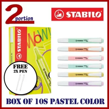 Stabilo Swing Cool Highlighters Pens Mark 1-4mm Pastel Colours for Graffiti  Writing Drawing Office and