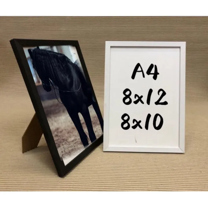 Frame wooden A4/8x12/8x10 with plexiglass Lazada