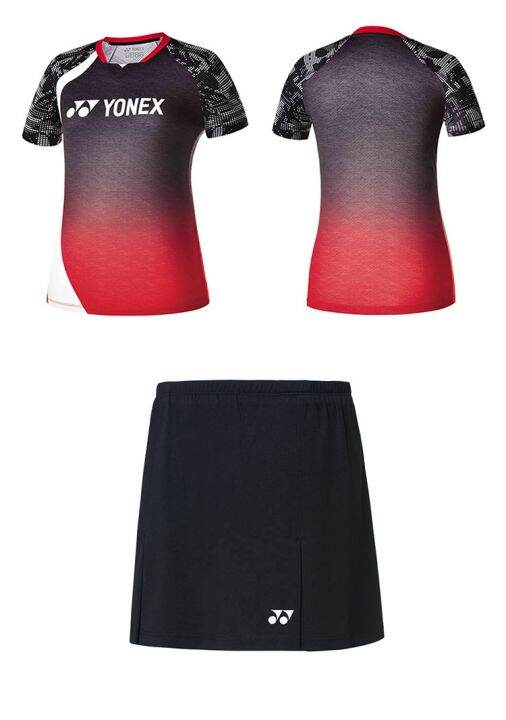 yonex-เสื้อผ้ากีฬาแบดมินตันสำหรับผู้ชายและผู้หญิงแห้งเร็วเสื้อผ้าฝึกซ้อมฟิตเนส-yonex-เสื้อผ้าพิมพ์ลายทีม-yy