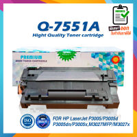 Q7551A 7551 Q7551 7551A 51A LASER TONER ตลับหมึกเลเซอร์ FOR HP P3005 M3027mfp M3035mfp พร้อมส่ง