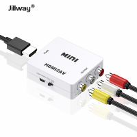 Jillway HDMI to RCA AV to HDMI 1080P HDMI compatible 3RCA CVBS video box audio converter for PC laptop HDTV DVD VCD 60Hz NTSCPAL