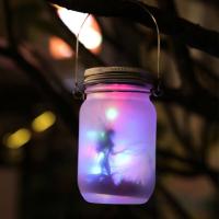 Solar Fairy Lantern Lights Outdoor Christmas Wedding Birthday Party Garden Decor Mason Solar Jar Patio Lamp Hanging Light Outdoor Lighting