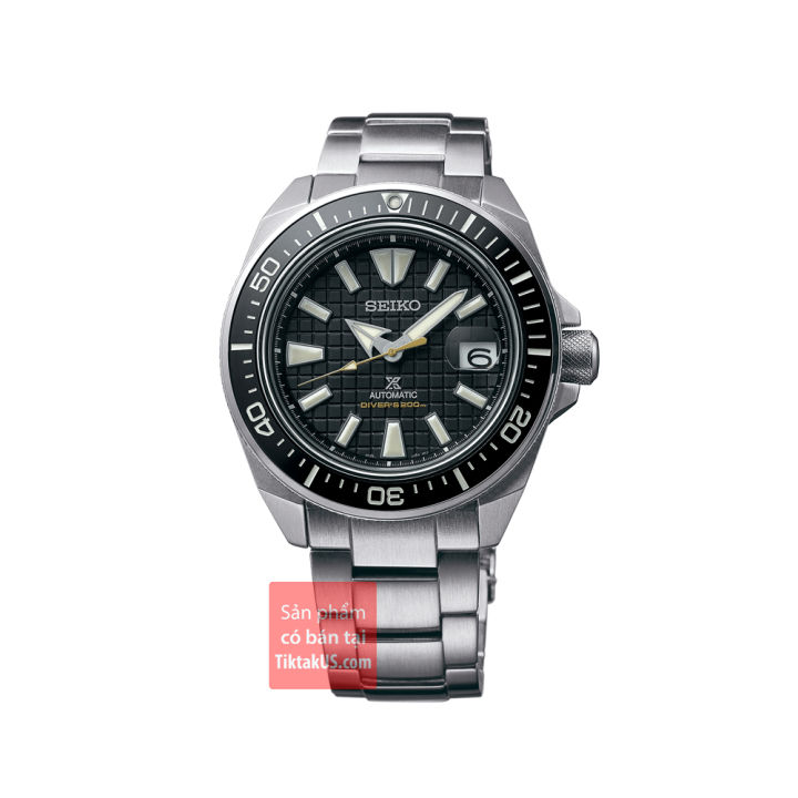 SEIKO King Samurai PROSPEX SRPE35K1 Đồng hồ nam Automatic size 44mm dây  thép vỏ thép không gỉ chống nước 200m kinhs apphire bezel Ceramic trữ cót  40 tiếng 