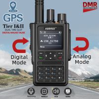 Orignal AREE DM-F8สถานีวิทยุสื่อสารวิทยุสื่อสารดิจิตอลมือสมัครเล่นสองทางจีพีเอสวิทยุคลื่น VHF UHF APRS Ham สองทางวิทยุ