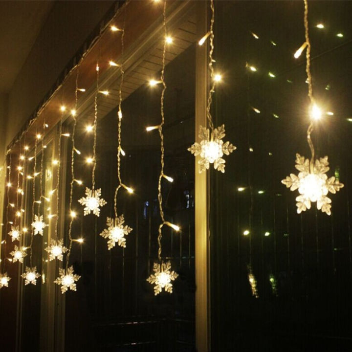 snowflakes-led-string-lights-flashing-lights-curtain-light-waterproof-holiday-party-connectable-wave-fairy-light-christmas-decor