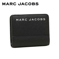 MARC JACOBS THE BRANDED SAFFIANO SLGS MINI COMPACT WALLET M0015163001 BLACK กระเป๋าสตางค์