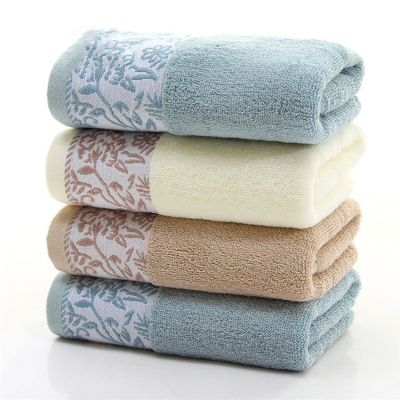 Chinese Pure Cotton Jacquard Washcloth School Dormitory Face Hand Towel Motel Camping Portable Bathroom Grooming Couple Gift