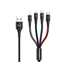 สายเคเบิล USB ชนิด C สำหรับโทรศัพท์ iPhone,2.4A 4 In 1 USB เคเบิลไมโคร USB ยาว1.2เมตรสำหรับ iPhone 14 13 12 11 Pro Max Xiaomi Huawei สูงสุดสำหรับ Samsung โทรศัพท์สายชาร์จเร็ว