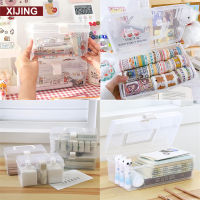 Multifunctional Portable Storage Ins Transparent Desktop Storage Box Student Stationery Box