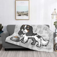 【CW】☁❅  Cavalier King Charles Spaniel Pattern Throw Blanket Soft Warm Dog Car Bedroom Sofa Kids Gifts