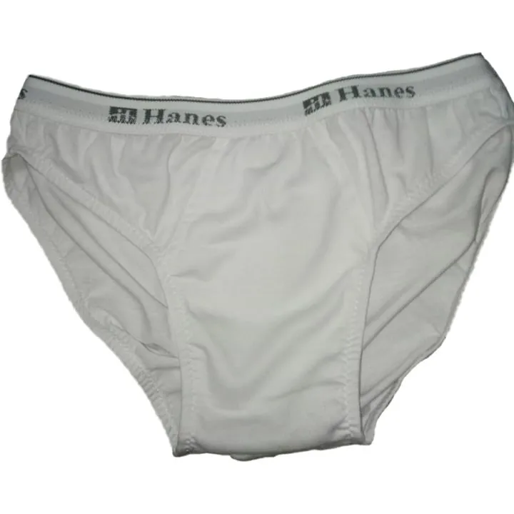 HANES All White Cotton Brief 3 in 1 Pack | Lazada PH