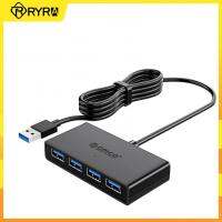 RYRA HUB USB Multi USB 3.0 Hub Splitter 4พอร์ตการส่งข้อมูลความเร็วสูงสำหรับพีซีคอมพิวเตอร์แล็ปท็อปอุปกรณ์เสริม100ซม