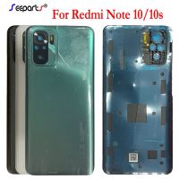 6.43 "ที่อยู่อาศัยสำหรับ Xiaomi Redmi Note 10วินาทีฝาหลังด้านหลังที่อยู่อาศัยสำหรับ Redmi Note 10ชิ้นส่วนอะไหล่ประตูฝาหลังปิดโทรศัพท์