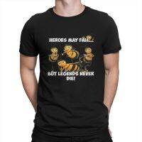 Legends Never DIE Men T Shirt Bee Movie Barry B Byson Cartoon Funny Short Sleeve Crew Neck T-Shirt Pure Cotton New Arrival 4XL 5XL 6XL