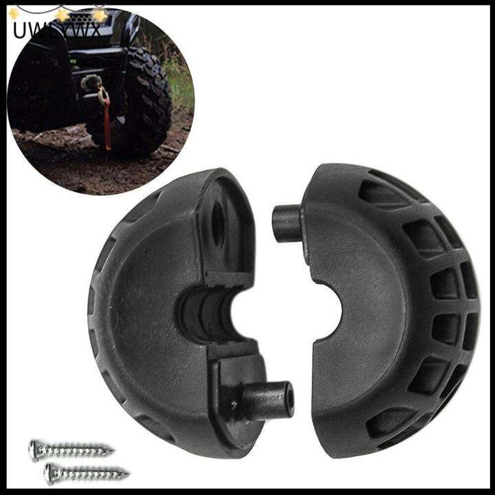 UWLYWX Rubber Hook Winch Stopper Rope Commander ATV UTV Cable Stop