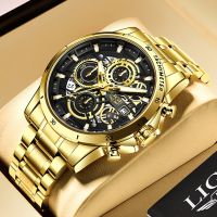 ZZOOI 2023 LIGE Mens Watches Top Brand Stainless Steel Hollow Sports Waterproof Quartz Watch Men Military Wristwatch Relogio Masculino