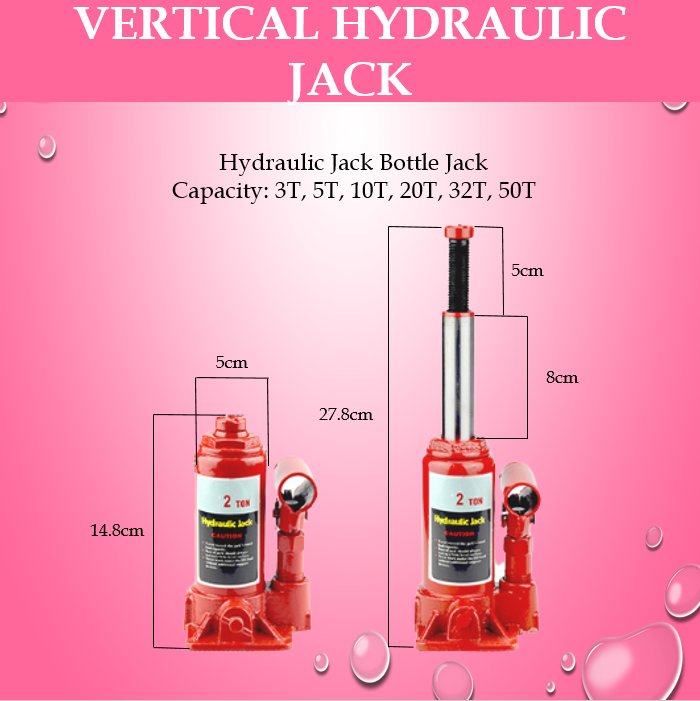 Hoisting Machine Vertical Hydraulic Pressure car jack HYDRAULIC BOTTLE