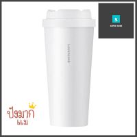 กระติกสุญญากาศ LOCKnLOCK ENERGETIC ONE TOUCH 550 มล. สีขาวVACUUM INSULATED TUMBLER LOCKNLOCK ENERGETIC ONE TOUCH 550ML WHITE **ลดราคาจัดหนัก **