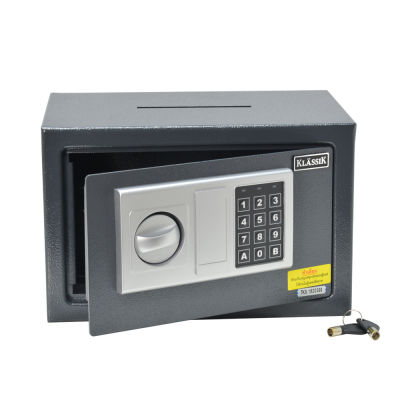 (ส่งฟรี)KLASSIK Electronic Safe ตู้เซฟ นิรภัย SA02-20 รุ่น KS968 (Hotal Safe) - สีเทาดำ แบบเจาะรู