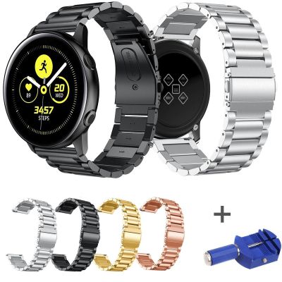 ♘♂ 20mm Galaxy Watch Active Band สร้อยข้อมือสแตนเลสสำหรับ Samsung Galaxy Watch 42mm Strap Gear Sport S2 Classic Watchbands Belt