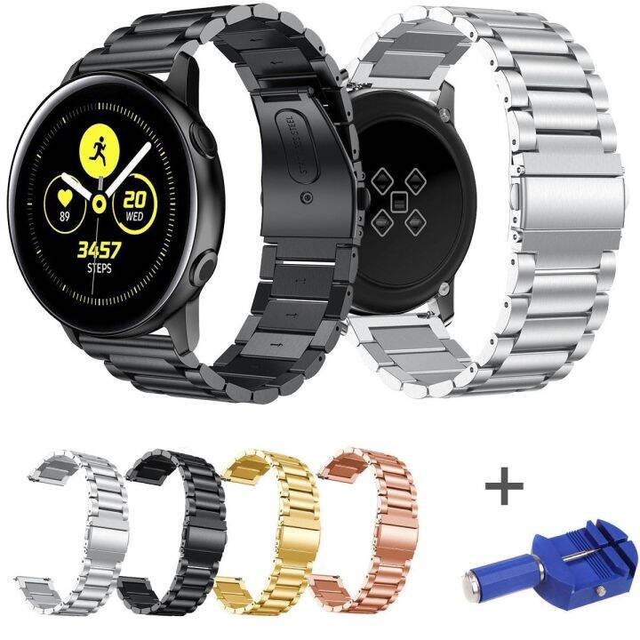 20mm-galaxy-watch-active-band-สร้อยข้อมือสแตนเลสสำหรับ-samsung-galaxy-watch-42mm-strap-gear-sport-s2-classic-watchbands-belt