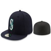 ??[จี้สัญลักษณ์ Seattle Mariners] หมวกแก๊ปหมวกป้องกันแสงแดดแดดปิด,หมวกปักคลุมเต็มหมวกเบสบอลขนาด